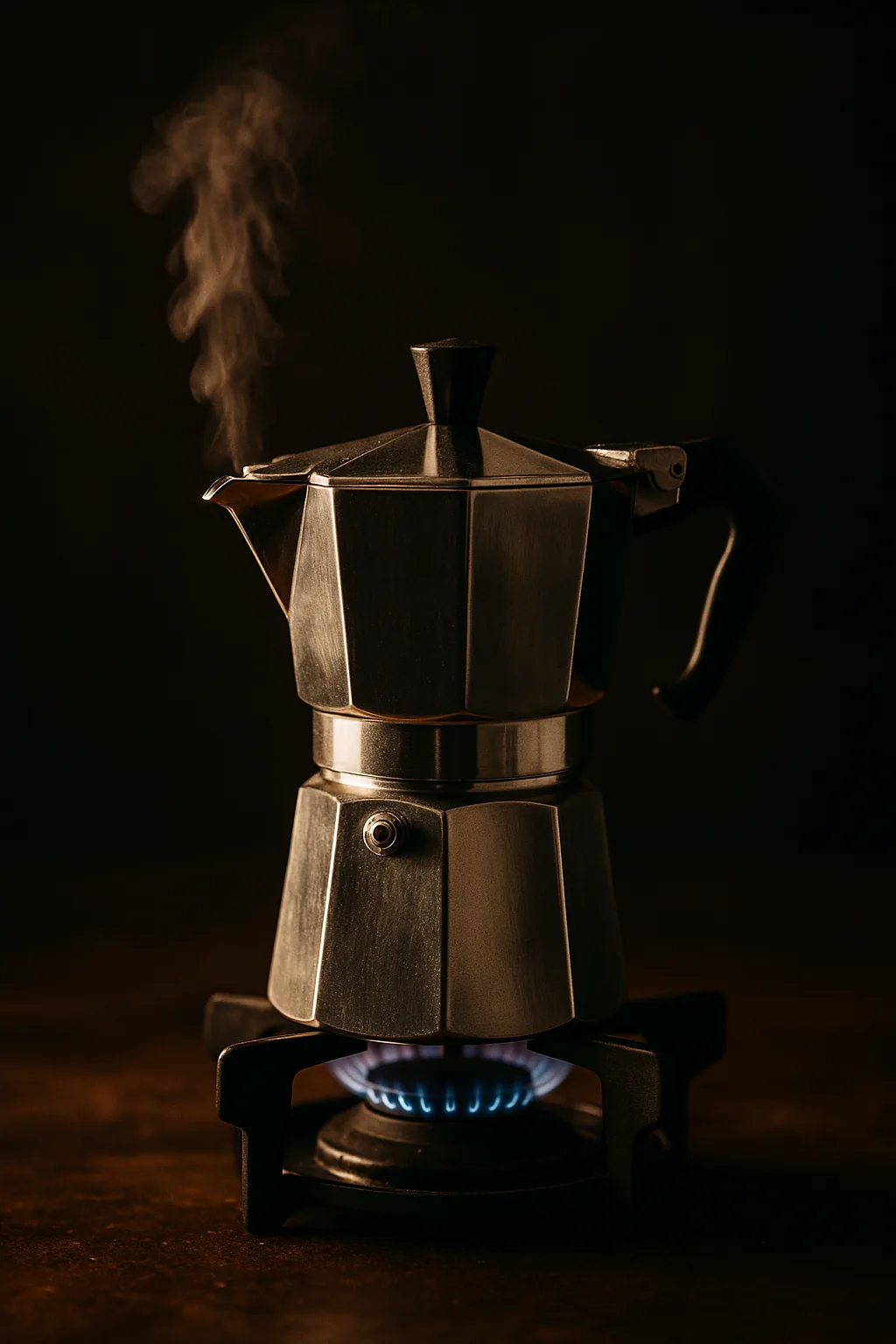 Moka pot on the stove
